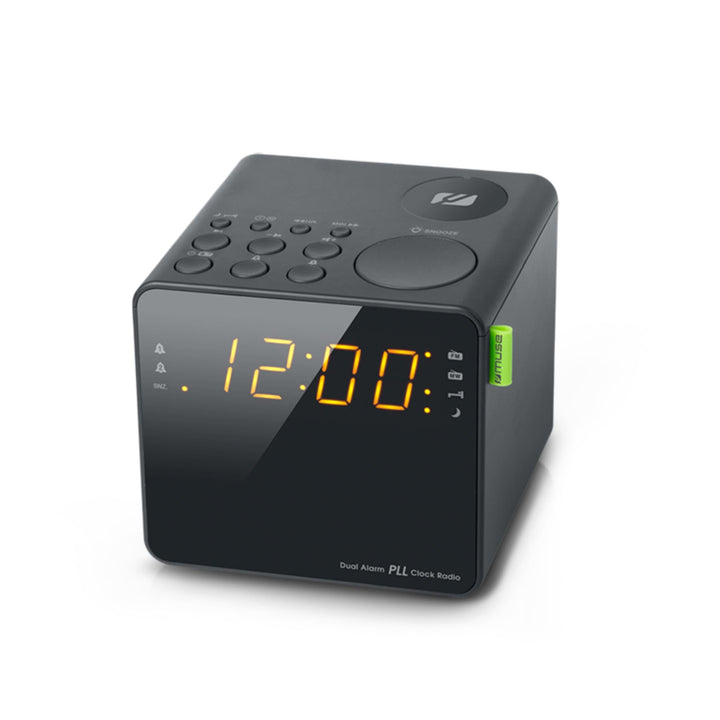 Muse M-187 Radiowecker mit Zwei Weckzeiten, Dimmer und grossem Display