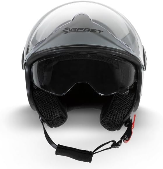 Befast | Rapid II - Zugelassener Jet-Helm mit Polycarbonat-Doppelvisier, Scooter-Helm mit Sonnenblen