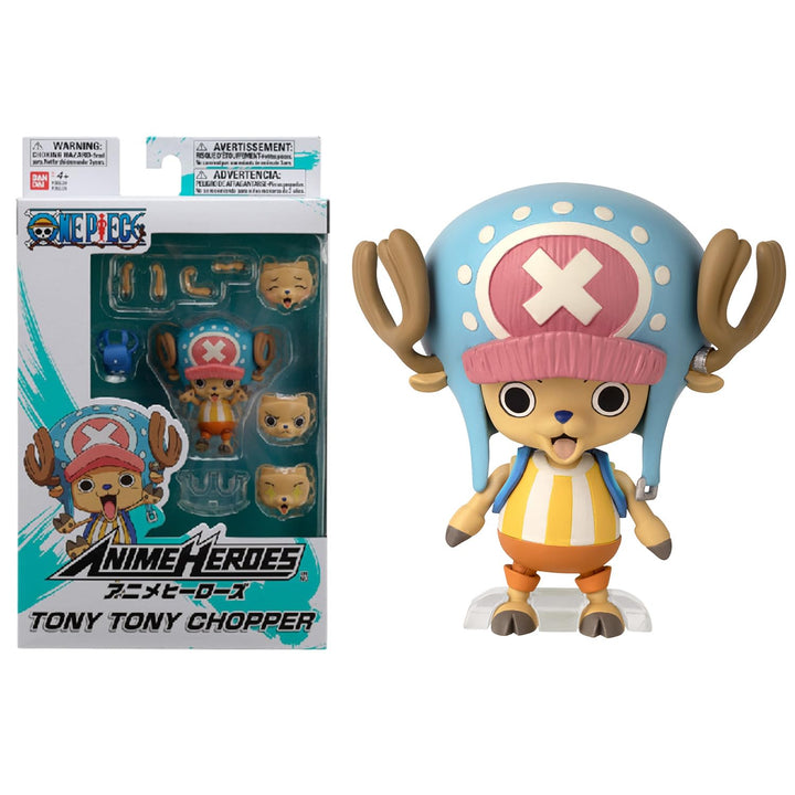 BANDAI – Anime Heroes One Piece Heroes-Figur 7 cm Chopper 36936, Mehrfarbig, Chopper