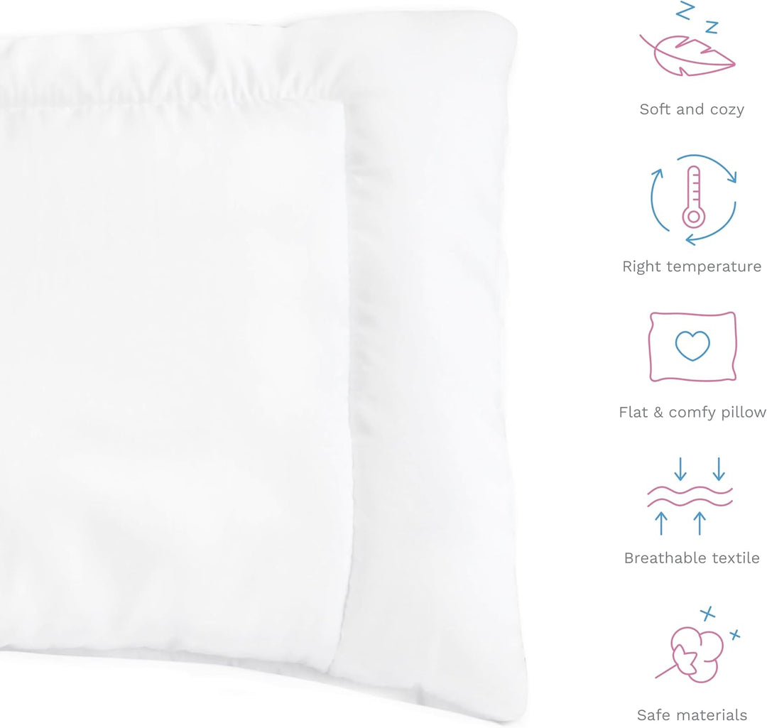 Anti-Allergie-Kinderbett Kissen Füllen Quilt 60/40 cm für Kindergarten Baby Junior Kleinkind