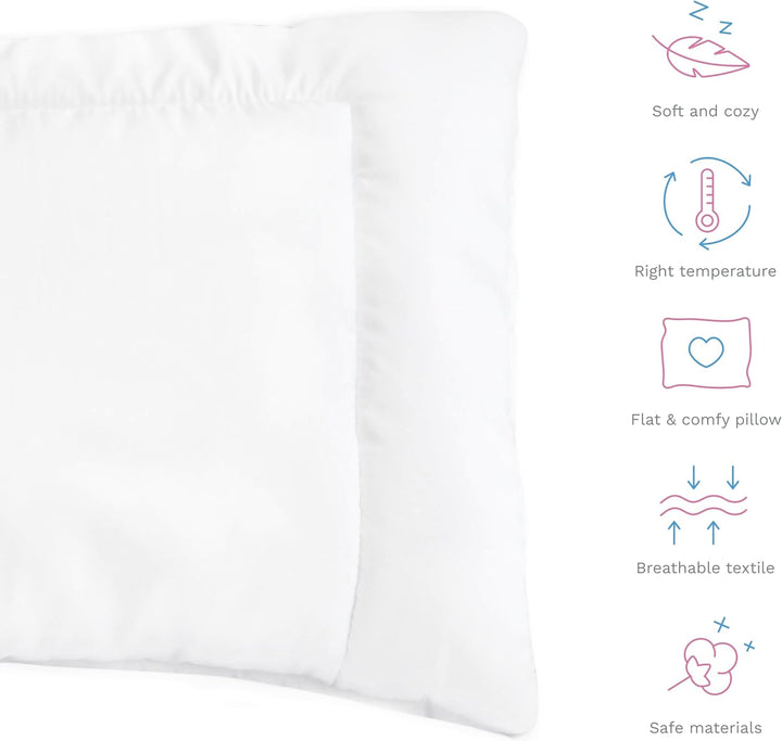 Anti-Allergie-Kinderbett Kissen Füllen Quilt 60/40 cm für Kindergarten Baby Junior Kleinkind