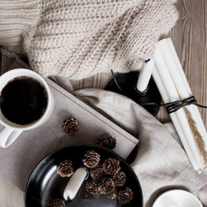 Storefactory - Lindatorp - Kerzenständer, Kerzenschale - Keramik - Schwarz - D 21 cm