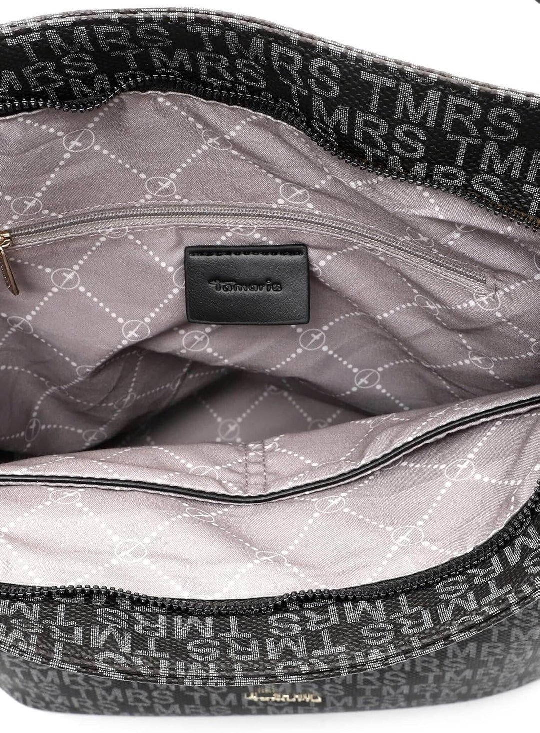 Tamaris Beutel Grace 31434 Damen Handtaschen Print Einheitsgrösse Schwarz, Einheitsgrösse Schwarz