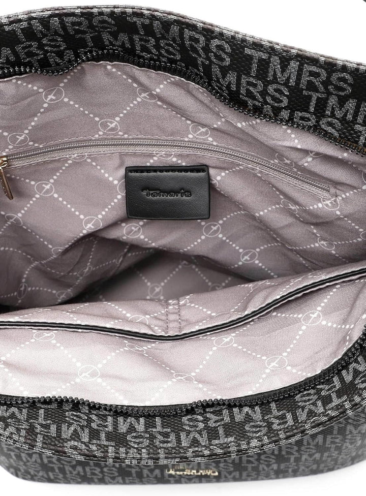Tamaris Beutel Grace 31434 Damen Handtaschen Print Einheitsgrösse Schwarz, Einheitsgrösse Schwarz