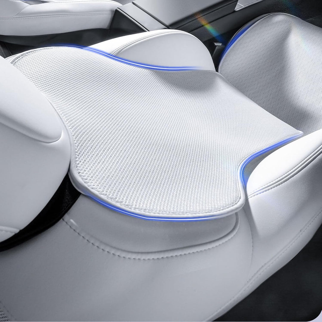TOPABYTE Sitzbezüge für Tesla Model Y Juniper 2020-2026 Autositzbezüge Komplettset Set Schutzkissen