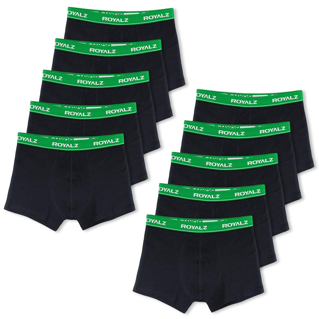 ROYALZ Unterhosen Herren Boxershorts Men 10er Pack klassisch für Sport und Freizeit, 10er Pack (95%