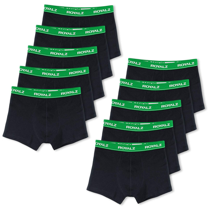 ROYALZ Unterhosen Herren Boxershorts Men 10er Pack klassisch für Sport und Freizeit, 10er Pack (95%
