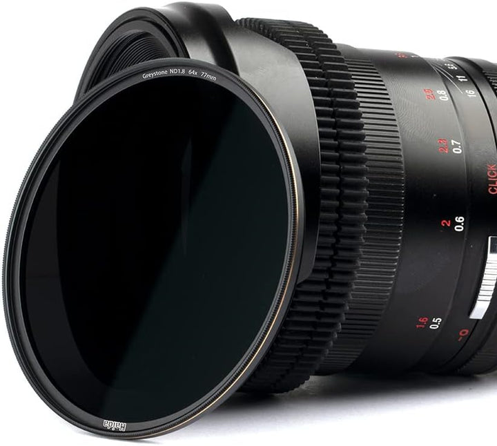 Haida 52 mm ND64 Filter, 6 Blenden, Graufilter, mehrfach beschichtet, Objektivfilter mit goldenem Au