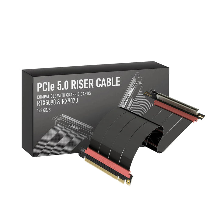 LINKUP - AVA5 Armour PCIE 5.0 Riser-Kabel | RTX5090 RX9070 GPU Bereit | x16 128GB/s Geschwindigkeit