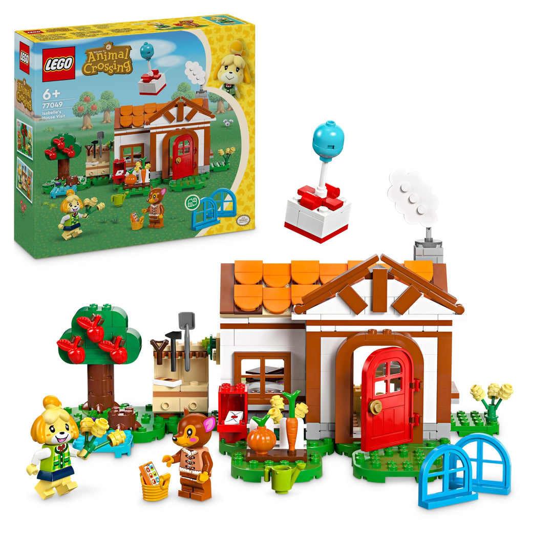 LEGO Animal Crossing Besuch von Melinda, kreatives Spielzeug für Kinder mit 2 Mini-Figuren aus der V