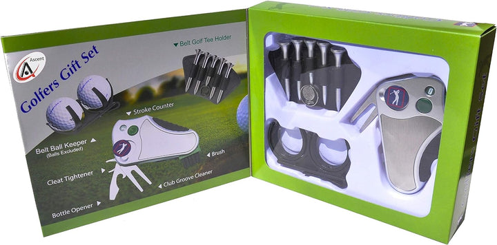 GOLFER 's Best Golf Geschenk Set: Werkzeug Reparatur - Stroke Zähler, Pitchgabel, Klampe Spanner, Cl