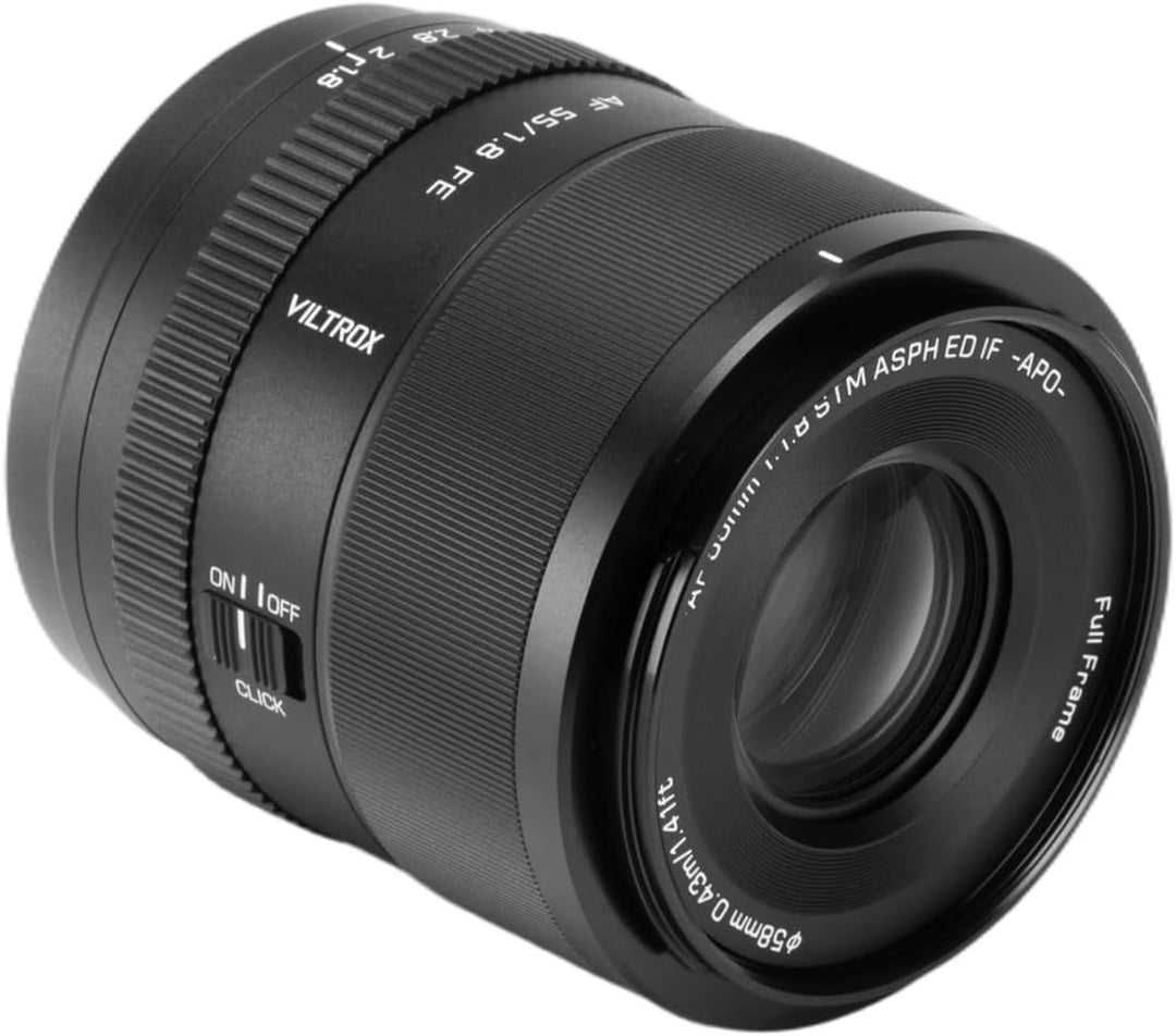 VILTROX AF 55mm F1.8 EVO FE Vollformat Objektiv für Sony E Mount, APO-Design für Naturgetreue Farben