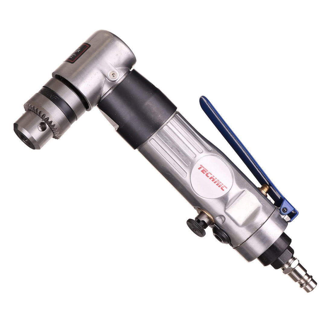 TC TECHNIC AT-5051 Pneumatische Winkelbohrmaschine mit Schlüsselfutter für Bohrer Drehrichtung Einst