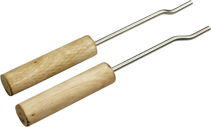 Grillclub Edelstahl Grillrost 53 x 38 cm + 2 Griffe für Wellfire Quatro (nur 10 mm Stababstand) Stäb