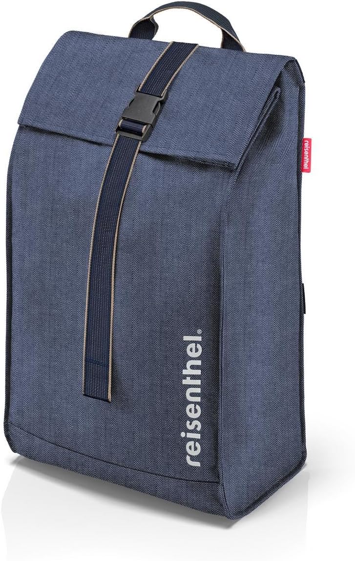 reisenthel Citycruiser Herringbone Dark Blue – Praktische Einkaufstasche mit Mehreren grossen Fächer
