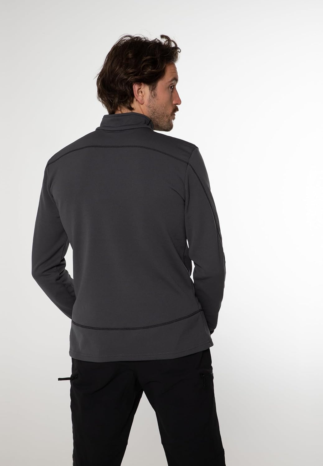 Protest Herren Humans Fleece S Asphalt, S Asphalt