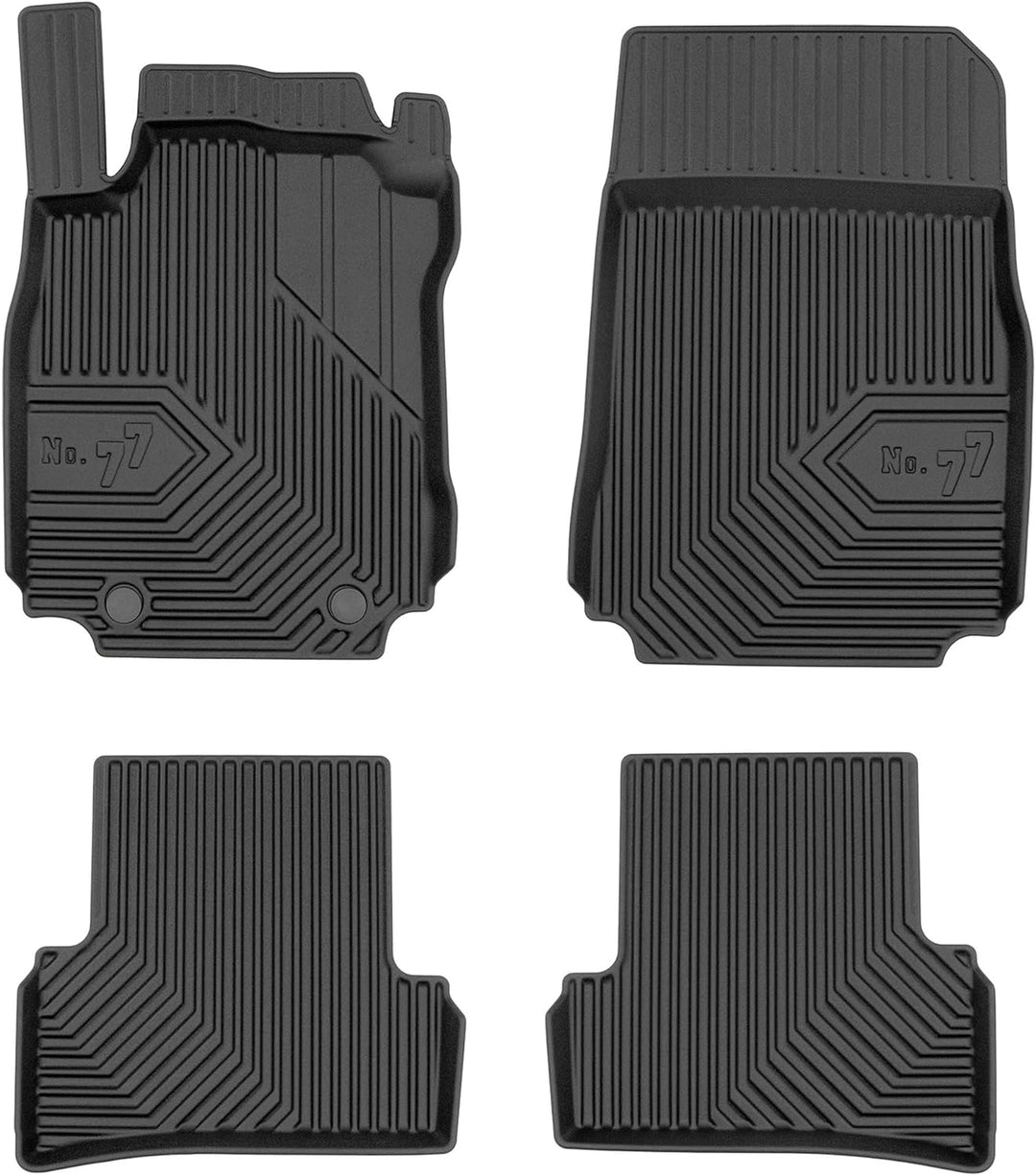 SMK Gummimatten Auto fussmatten Satz für Renault Modus 2004-2012 Erleben Sie einen neuen Standard de