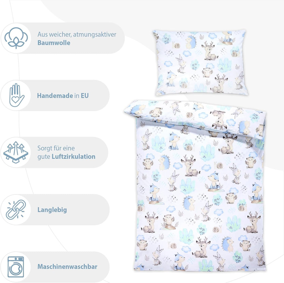 Kinderbettwäsche 100x135 Baumwolle – Bettwäsche Kinder Baby Jungen Mädchen Bettwäsche-Sets Bettbezug