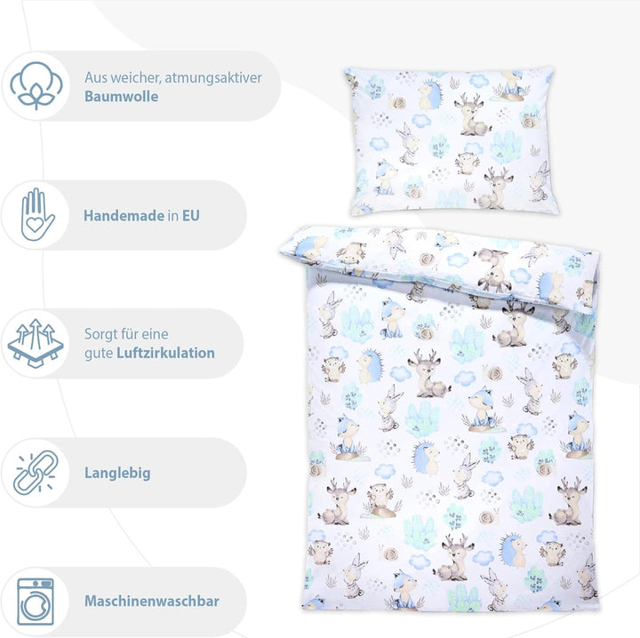Kinderbettwäsche 100x135 Baumwolle – Bettwäsche Kinder Baby Jungen Mädchen Bettwäsche-Sets Bettbezug