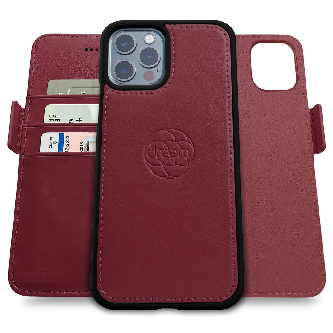 Dreem Fibonacci iPhone 13 Pro Brieftaschen-Etui / 2-in-1 stossfestes Etui und abnehmbares Folio aus