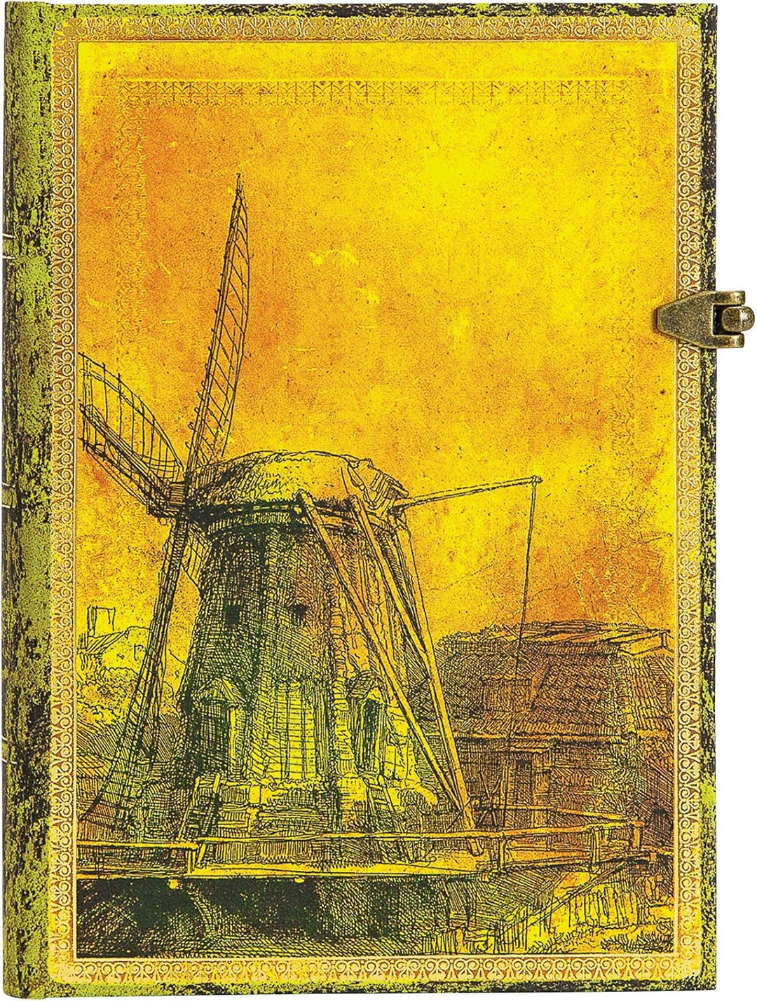 Paperblanks - Rembrandt’s 350th Anniversary - Midi - Unlined - Clasp Closure - 120 Gsm