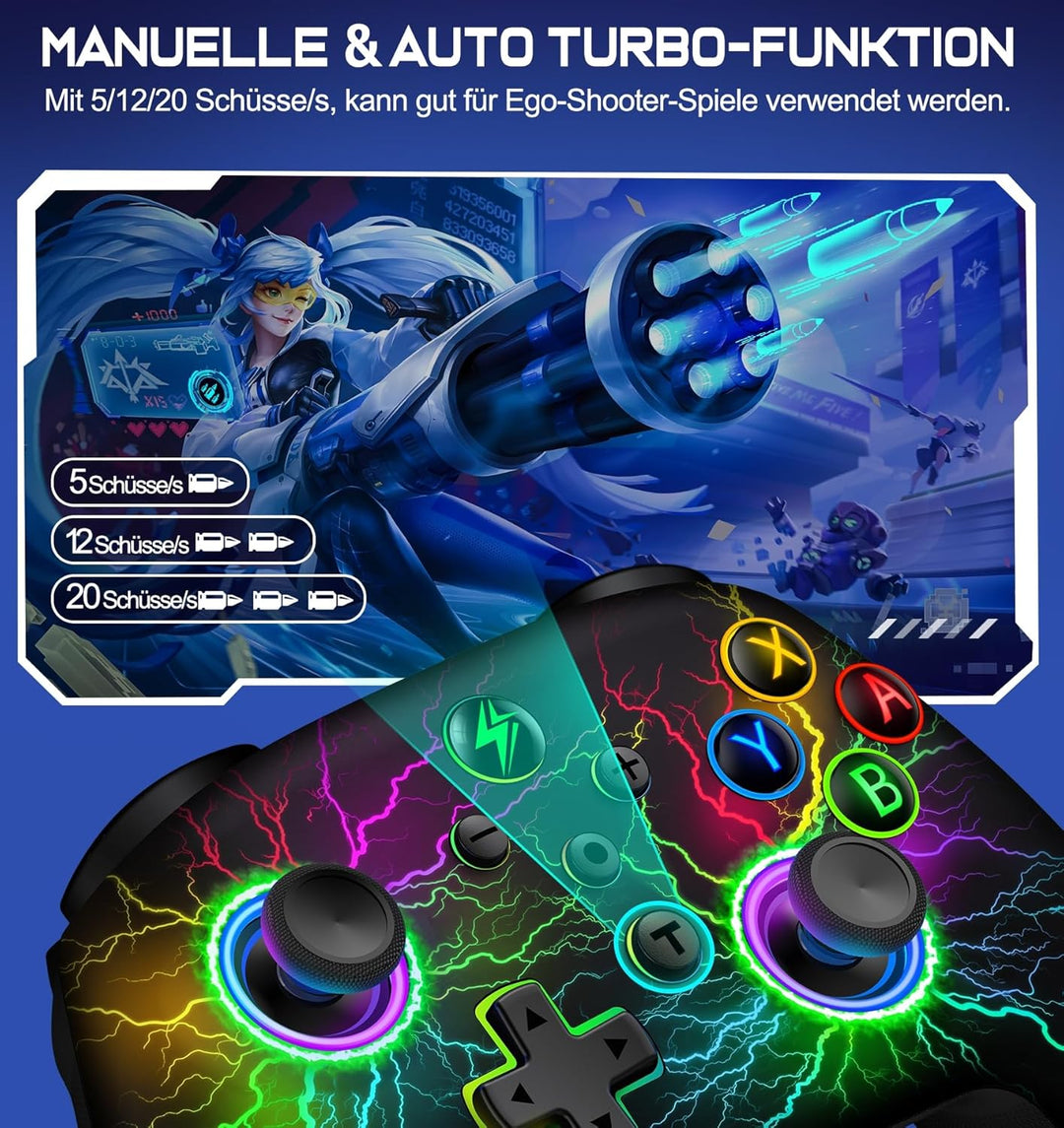 HELLCOOL Switch Controller - Kabellos Controller für Switch/Lite/OLED Konsole - Switch Controller mi