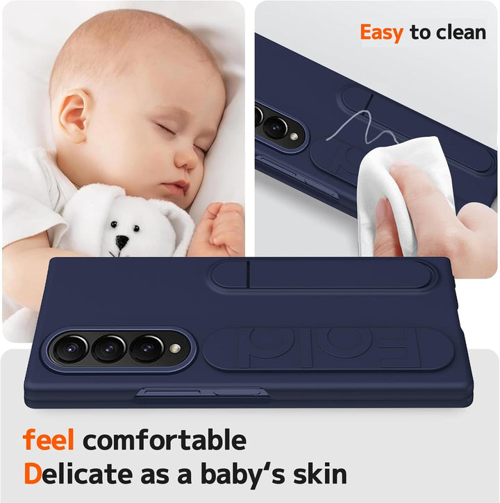 NINKI Kompatibel mit Samsung Galaxy Z Fold 3 Hülle mit Armband Samsung z fold 3 Handyhülle mit Ständ