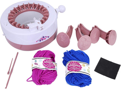 Mutuer Strickmaschine, DIY Kunststoff Handstricken Nähmaschine Kinder Weben Spielzeug Werkzeug Zubeh