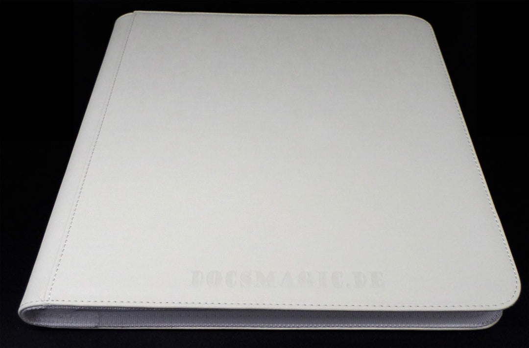 docsmagic.de Premium Pro-Player 12-Pocket Playset Zip-Album White - 480 Card Binder - MTG - PKM - YG