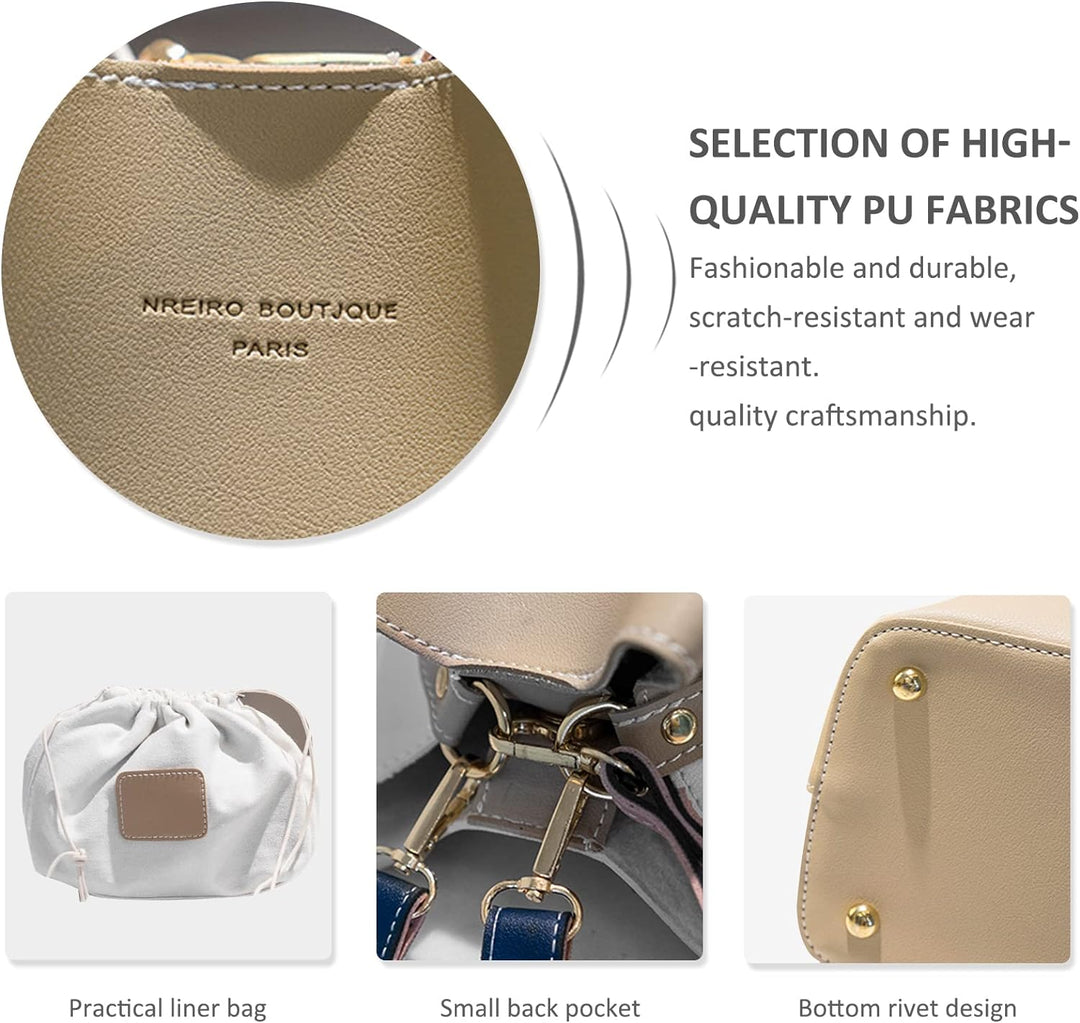 NICOLE &amp; DORIS Frauen Tasche Mittelgrosse Umhängetasche Designer Schultertaschen Weiche Ledertasche