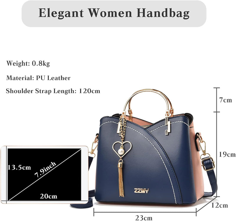 FANDARE Handtaschen für Damen Tote Beutel Umhängetaschen Wasserdicht Schultertasche Tragetasche PU-L