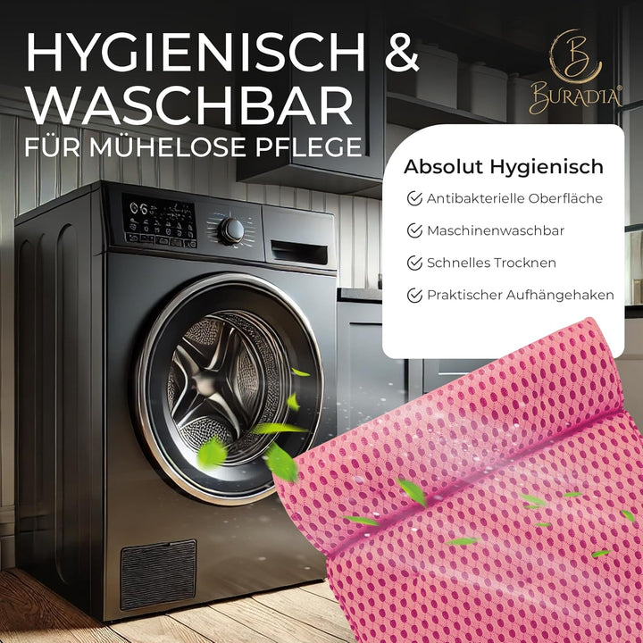 Badewannenkissen inkl. Wäschenetz - Ultimativer Komfort und Entspannung mit neuester Air Mesh Techno