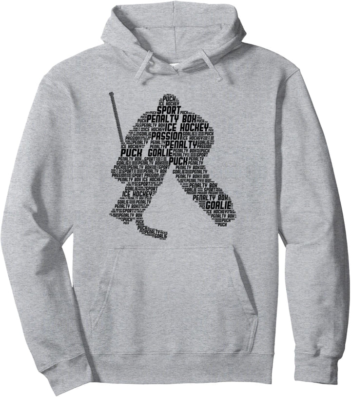 Eishockey Torwart Eishockeyspieler Jungen Männer Kinder Pullover Hoodie