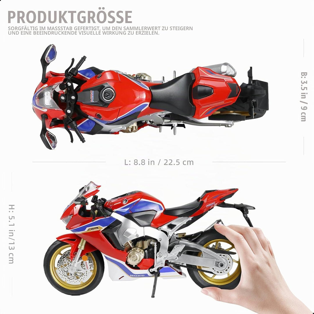 1: 9 Motorradmodell kompatibel für Honda CBR 1000RR Metall Die-Cast-Motorradmodell Keine Baugruppe b