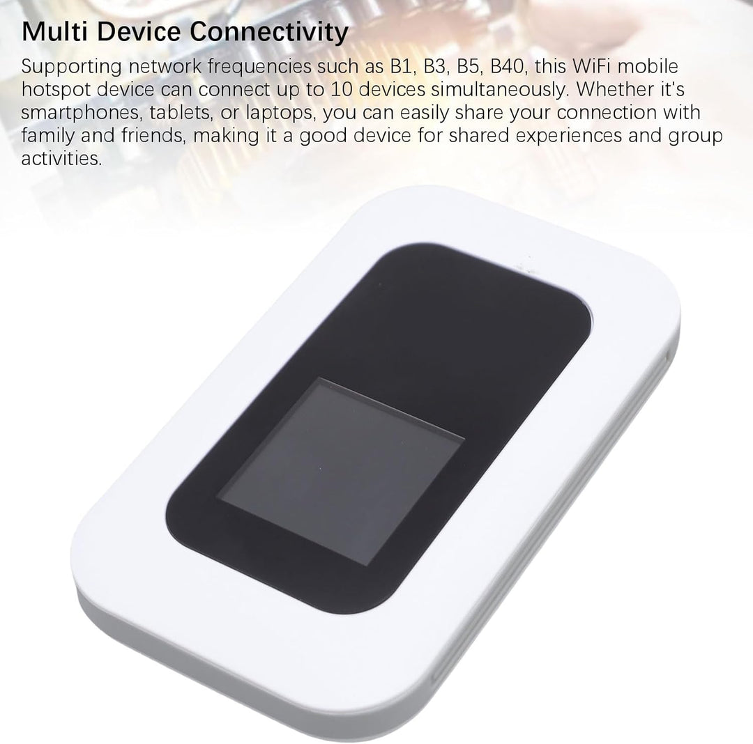 Elprico WiFi -Hotspot -Gerät, 300 Mbit/S Hochgeschwindigkeit 4G 5G Tragbarer Drahtloser Router mit 2