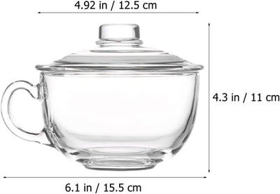 Glas Frühstück Tasse Kaffeetasse Müslisch Haferflockenbecher Schalen Wasser Tasse Glas Trinkkasse Te