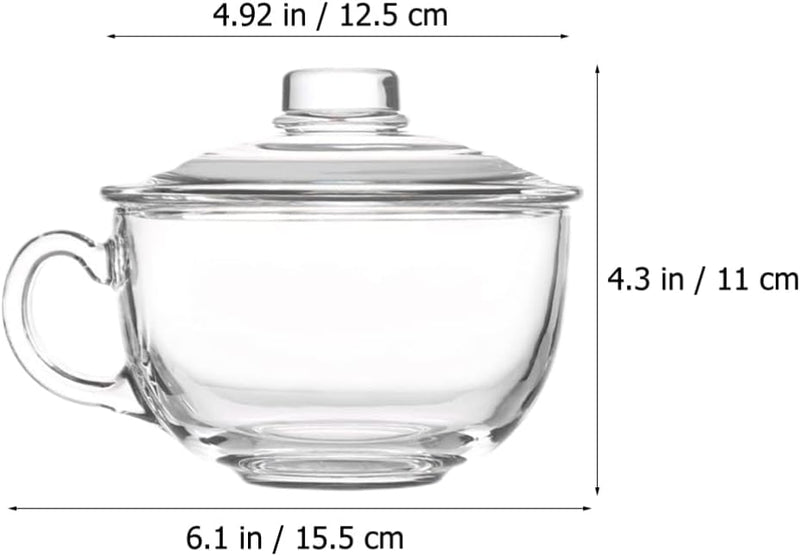 Glas Frühstück Tasse Kaffeetasse Müslisch Haferflockenbecher Schalen Wasser Tasse Glas Trinkkasse Te