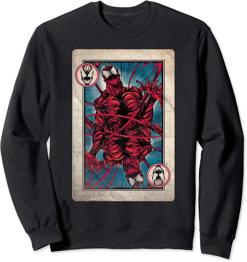 Marvel Carnage Vintage Comic Playing Card Sweatshirt