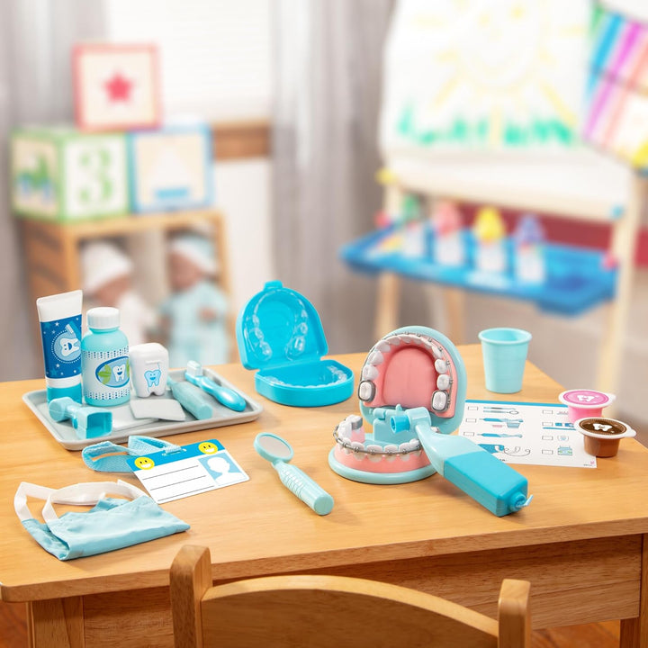 Melissa & Doug Zahnarzt Spielzeug Set Jungen & Mädchen | Geschenk für Kinder | Rollenspiele Kinder a