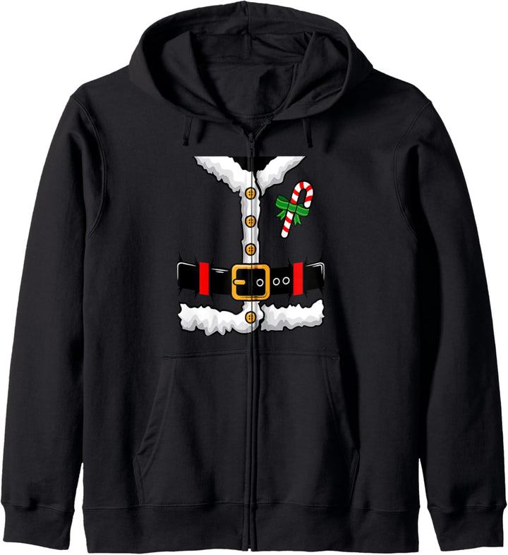 Verkleiden Sie sich wie den Weihnachtsmann mit diesem Weihnachtsmann-Kostüm Kapuzenjacke