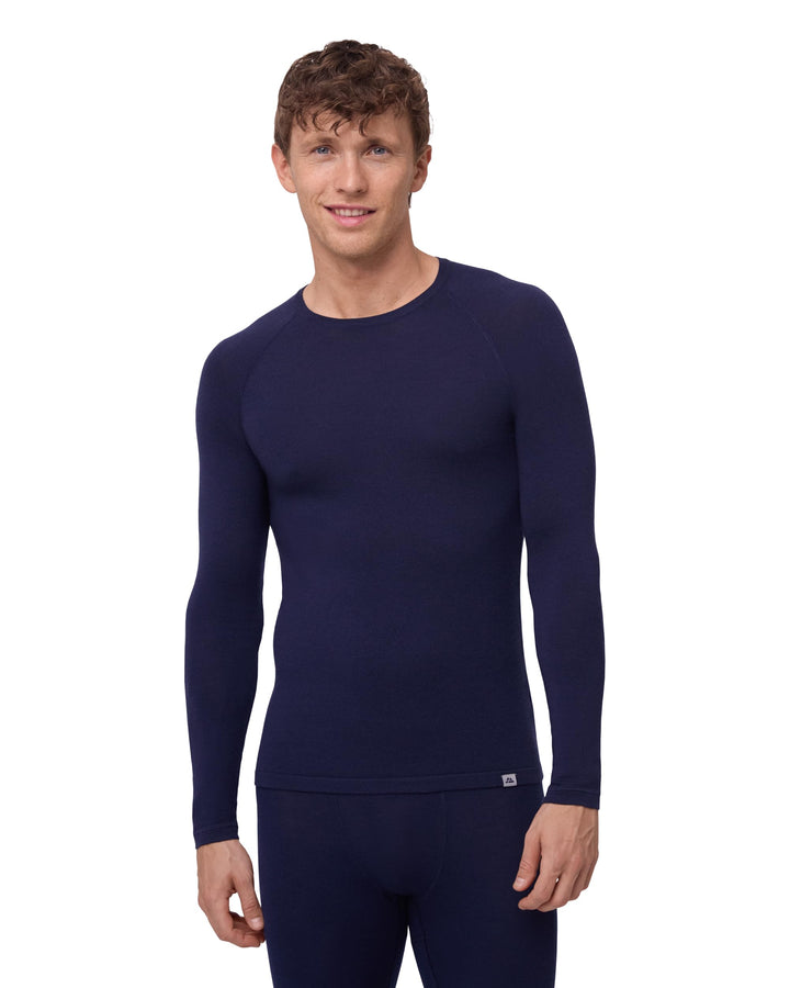 DANISH ENDURANCE Merino Langarm Shirt Herren, Premium Thermo-Unterwäsche, Temperaturregulierendes Fu