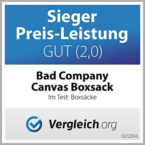 Bad Company Boxsack inkl. Heavy Duty Stahlkette I Canvas Punching Bag, gefüllt/ungefüllt I 80 x 30 c