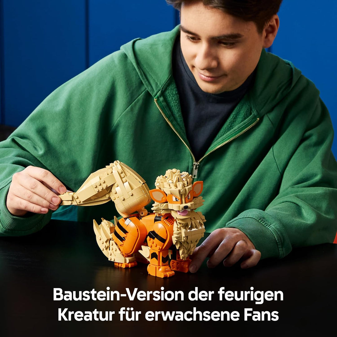 LEGO Pokémon Arkani Figur - Modellbausatz für Erwachsene - Bauspielzeug mit beweglichem Schwanz, Bei