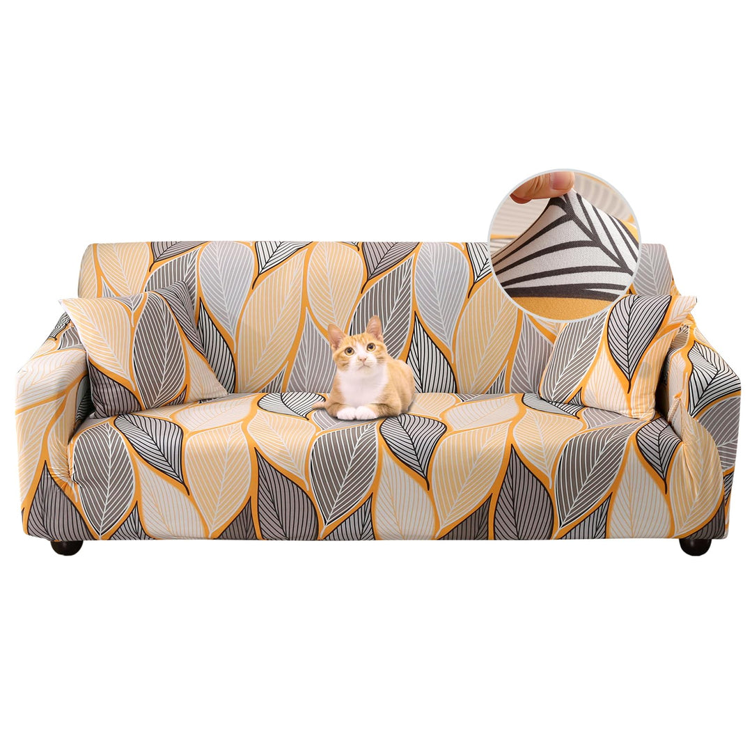 Jaotto Sofabezug 3 Sitzer Elastischer Stretch Spandex Sofa Überwürfe Sofahusse Antirutsch Waschbar S
