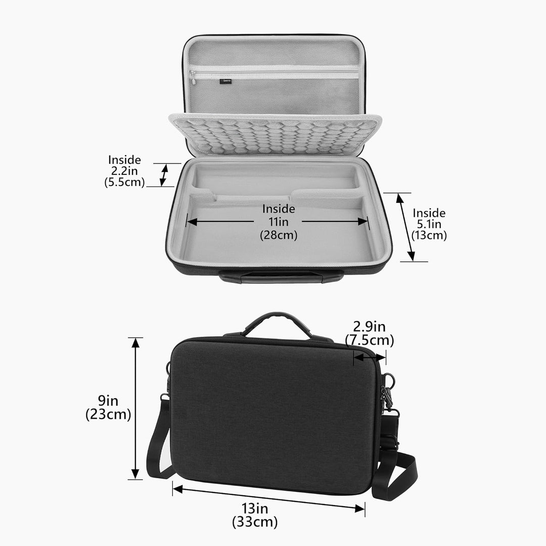 Geekria Hartschalen-Reisekoffer, kompatibel mit Osee GoStream Duet 8 ISO, Tasche für Audio/Video-Swi