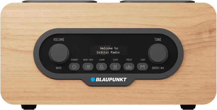 Blaupunkt DR10CR Tragbares DAB+ UKW-Radio, Bluetooth 5.3, USB/microSD-Player, LCD-Display, Dual-Alar
