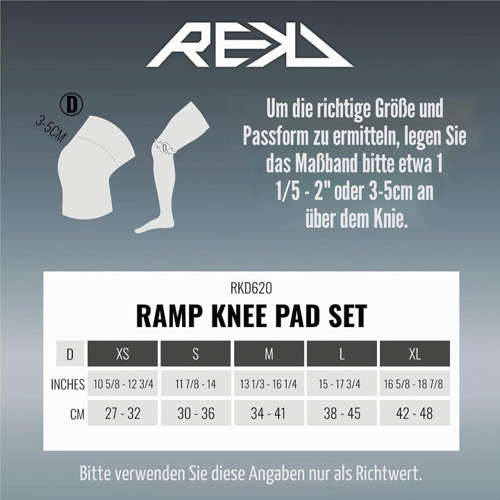 Rekd Rkd620 Knieschoner Unisex Erwachsene S Schwarz, S Schwarz