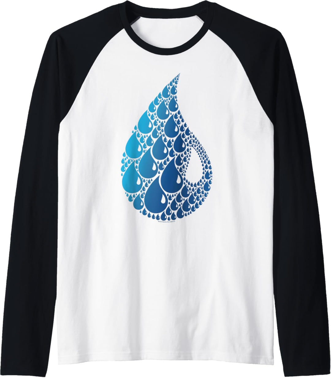 Magic: The Gathering Blue Mana Symbol Fill Raglan