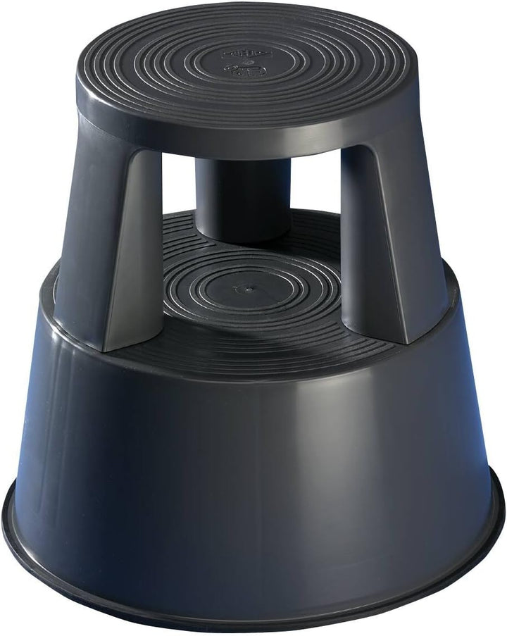 Wedo 212212 Rollhocker Step aus Kunststoff, Höhe 43 cm, Tragkraft 150 kg, grau, Grau