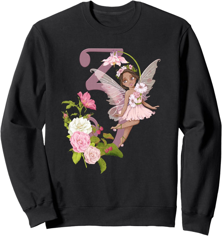 3. Geburtstag Fee Schwarzes Mädchen Pfirsich Feenfeen Sweatshirt